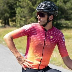 Alé Alé PR-S Bullet Cycling Jersey -Cykelsko Butik Al PR S Bullet Cycling Jersey Jerseys Masai Red Fluro Or SS21 L20077545 01 3