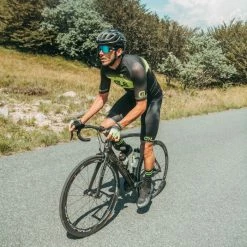 Alé Alé Solid Blend Cycling Jersey -Cykelsko Butik Al Solid Blend Cycling Jersey Jerseys Black Fluro Yellow SS21 L20156540 01 2