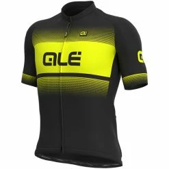 Alé Alé Solid Blend Cycling Jersey -Cykelsko Butik Al Solid Blend Cycling Jersey Jerseys Black Fluro Yellow SS21 L20156540 01