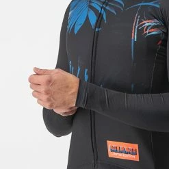 Castelli Hollywood Long Sleeve Cycling Jersey -Cykelsko Butik Castelli Hollywood Long Sleeve Cycling Jersey Jerseys Miami Black AW21 CS4300092B040073 2