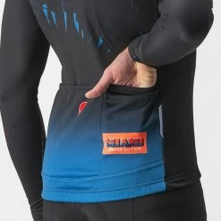 Castelli Hollywood Long Sleeve Cycling Jersey -Cykelsko Butik Castelli Hollywood Long Sleeve Cycling Jersey Jerseys Miami Black AW21 CS4300092B040073 3