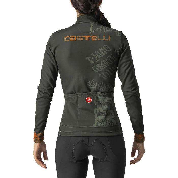 Castelli Women's Graffiti Thermal Long Sleeve Cycling Jerse 4 Castelli Women's Graffiti Thermal Long Sleeve Cycling Jerse - Billede 2