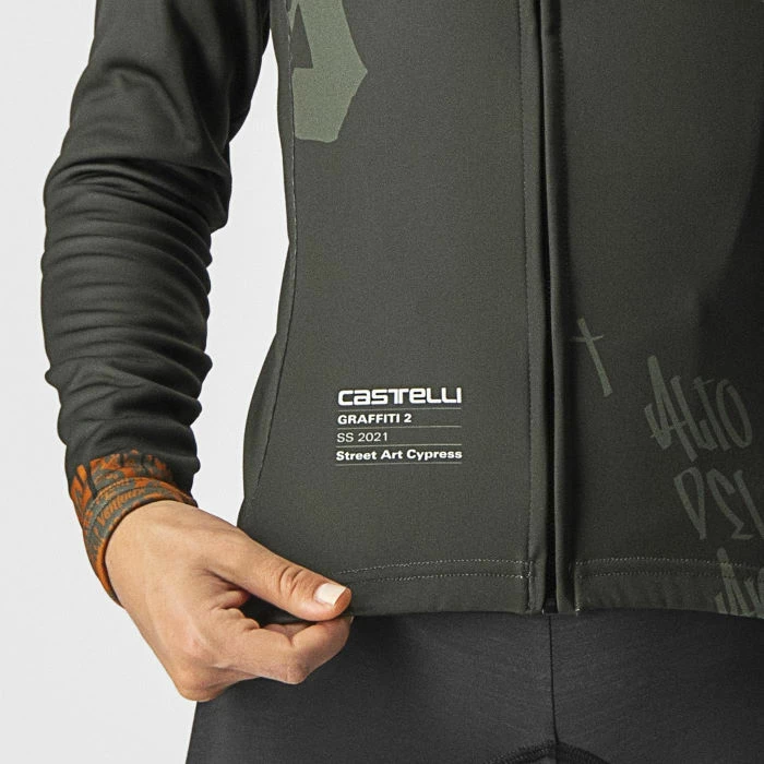 Castelli Women's Graffiti Thermal Long Sleeve Cycling Jerse 5 Castelli Women's Graffiti Thermal Long Sleeve Cycling Jerse - Billede 3