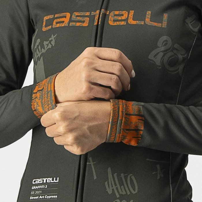 Castelli Women's Graffiti Thermal Long Sleeve Cycling Jerse 6 Castelli Women's Graffiti Thermal Long Sleeve Cycling Jerse - Billede 4