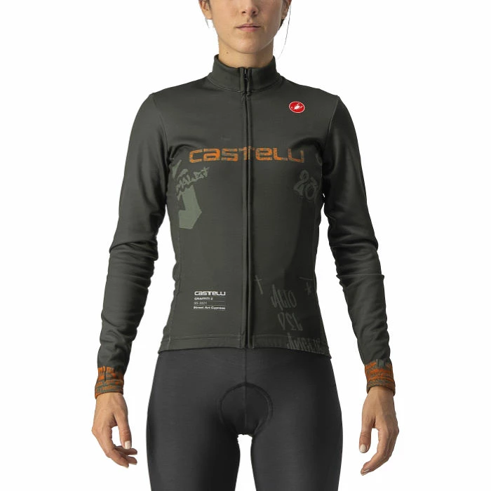 Castelli Women's Graffiti Thermal Long Sleeve Cycling Jerse 3 Castelli Women's Graffiti Thermal Long Sleeve Cycling Jerse