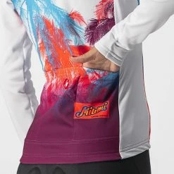 Castelli Women's Hollywood Long Sleeve Cycling Jersey 12 Castelli Women's Hollywood Long Sleeve Cycling Jersey -Cykelsko Butik Castelli Women s Hollywood Long Sleeve Cycling Jersey Jerseys Miami White AW21 3