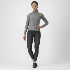 Castelli Women's Tutto Nano ROS Jersey -Cykelsko Butik Castelli Women s Tutto Nano ROS Jersey Jerseys Nickel Grey Yellow F AW22 CS205590641 1