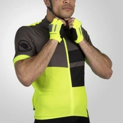 Endura FS260 Short Sleeve Print Cycling Jersey -Cykelsko Butik Endura FS260 Short Sleeve Print Cycling Jersey Jerseys HiViz Yellow SS23 E3236YV 3 4