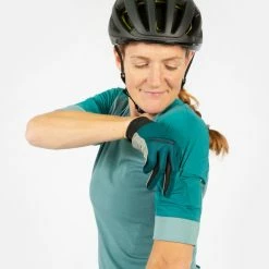 Endura Women'ss GV500 Cycling Jersey -Cykelsko Butik Endura Women ss GV500 Cycling Jersey Jerseys SpruceGreen SS22 E6208GS 4 5