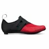 Fizik Transiro R4 Powerstrap Tri Shoes -Cykelsko Butik Fizik Transiro R4 Powerstrap Shoes Cycling Shoes Black Red 2019 TRR4PSMI11030465