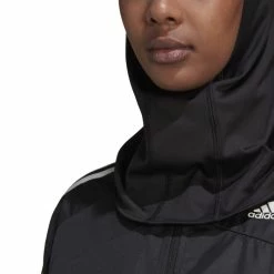 Adidas Run Icon 3 Stripe Hijab -Cykelsko Butik H56804 11 APPAREL On20Model Detail20View201 white