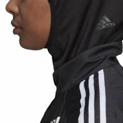 Adidas Run Icon 3 Stripe Hijab -Cykelsko Butik H56804 12 APPAREL On20Model Detail20View202 white