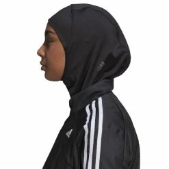 Adidas Run Icon 3 Stripe Hijab -Cykelsko Butik H56804 9 APPAREL On20Model Side20View white