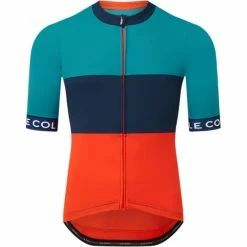 Le Col Sport Cycling Jersey -Cykelsko Butik Le Col Sport Cycling Jersey Jerseys Navy Saffron Peacock SS23 00001086 PSNA 3XL