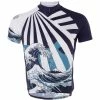 Primal Great Wave Kortærmet Trøje - Herre -Cykelsko Butik Primal Great Wave Sport Cut Jersey Short Sleeve Jerseys Blue White SS18 GRE1J20MS 1