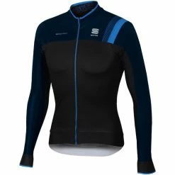 Sportful BodyFit Pro Thermal Trøje - Herre -Cykelsko Butik Sportful BodyFit Pro Thermal Jersey Internal Black Blue AW17 1101816 243 S