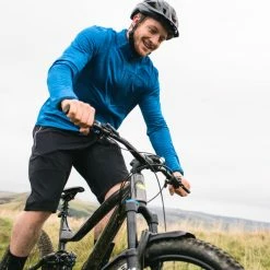 Dhb MTB Trail Thermal Zip Langærmet Trøje - Herre -Cykelsko Butik dhb MTB Long Sleeve Trail Thermal Zip Jersey Jerseys Blue AW19 NU0602BLUES 0